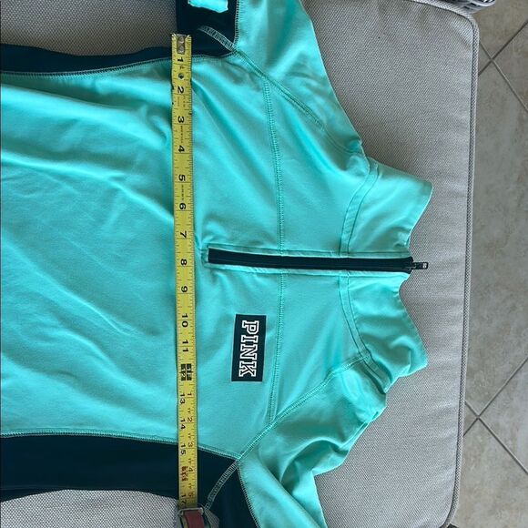 Victoria's Secret Pink -Mint Quarter-Zip Pullover - Picture 4 of 7
